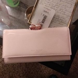 Ted Baker bobble patent leather wallet